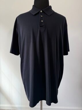 Foundry Supply Co Polo Shirt Mens 2XL Black Quick-Dri Short Sleeve